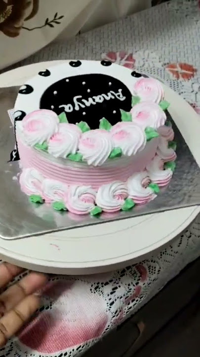 New birthday cake design #cakedesign #youtubeshorts