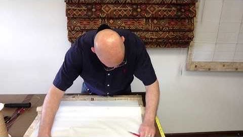 How to string a Roman Shade