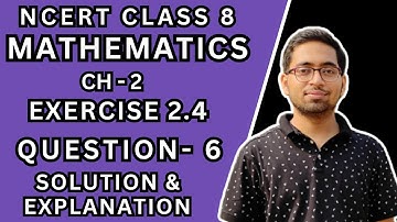 Exercise 2.4 Question 6 Class 8 Math NCERT | Linear Equations in One Variable | Solution Chapter 2