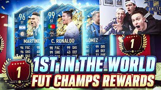 1ST IN THE WORLD REWARDS WITH HASHTAG HARRY AND SHAWREY! FUT CHAMPIONS TOP 100 PACK OPENING FIFA 20