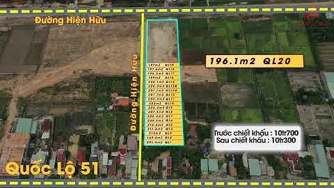 ĐẤT NỀN QUỐC LỘ 51 ,  TÂN HẢI BÀ RỊA VŨNG TÀU. 220M2 GIÁ CHỈ 1.9 TỈ