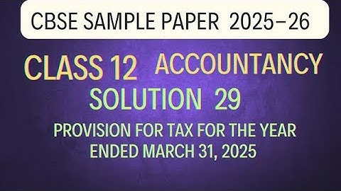 Solution 29 (b)  of cbse sample paper 2025-26 | Accountancy Class 12 ‎⁨@sethsaccountancytricks⁩  