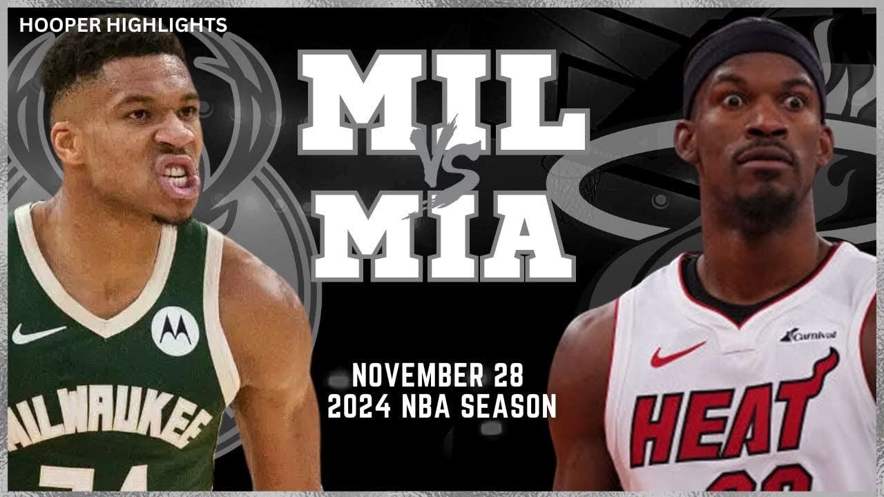 Milwaukee Bucks vs Miami Heat Full Game Highlights | Nov 28 | 2024 NBA Season