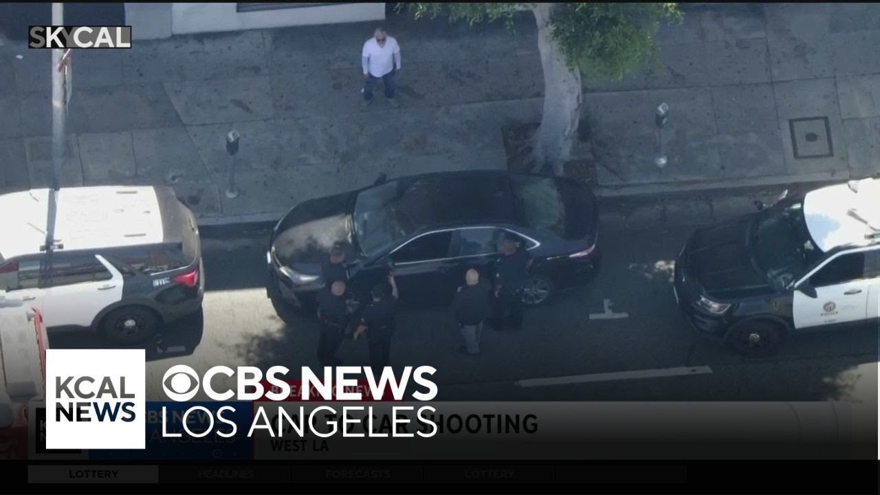 LAPD officers respond to a West Los Angeles car-to-car shooting - YouTube