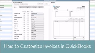 How to customize invoices in QuickBooks How to customize invoices in QuickBooks