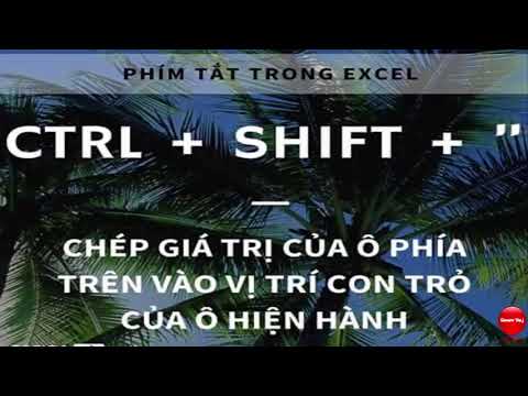 Phím tắt trong Excel và Word từ A – Z (Ctrl nhanh)