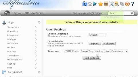 How to change Softaculous