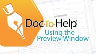 Using the Preview Window in Doc-To-Help screenshot 4