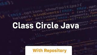 class circle java