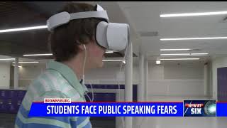 Brownsburg students using virtual reality to concur fear of public speaking