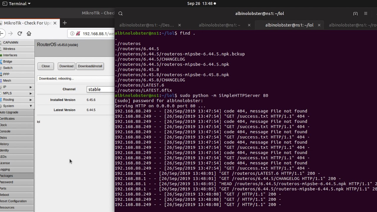 mikrotik routeros latest