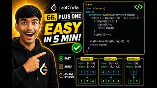 LeetCode 66 Plus One | Coding Interview Easy Problem in C++