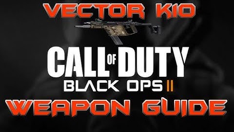COD Black Ops 2 - GOLD Vector K10 Weapon Guide/Review (Best Attachments & Perks)