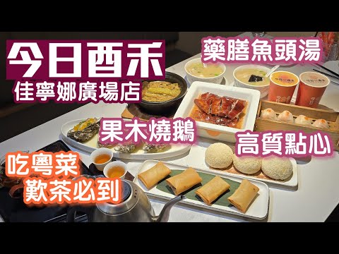 飲茶好去處｜佳寧娜廣場美食｜高質粵菜｜果木燒鵝｜藥膳魚頭湯｜今日酉禾｜深圳美食