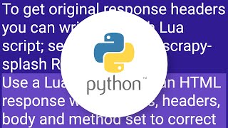 scrapy-splash returns its own headers and not the original headers from the site