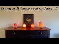 How to tell if salt lamp is real or fake