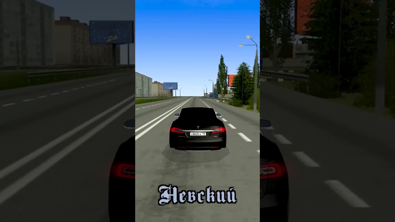 Посмотрел смс и влетел в столб на Tesla Model S в МТА Провинция РП - MTA Province RP