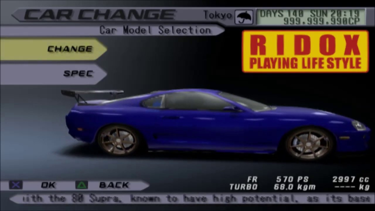 Tokyo Xtreme Racer 3 (PS2, 2003) - RIDOX Supra in Osaka (720p HD