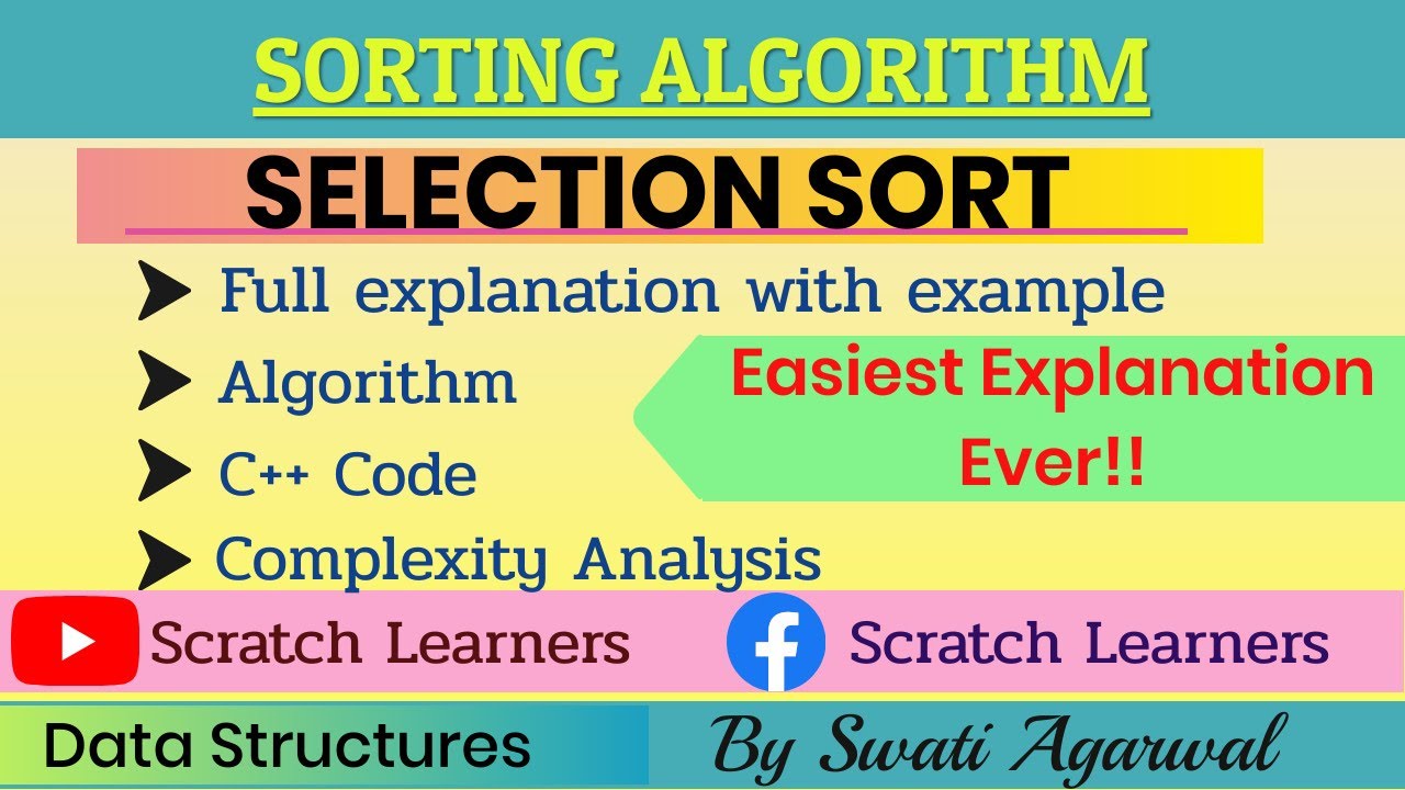 Selection Sort|Code of Selection Sort|Selection Sort Algorithm ...