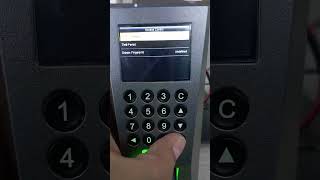 Zkteco F18 Add Password Open Door Zkteco F18 Add Password Open Door