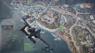 Battlefield 4: 35 killstreak in the A10 Warthog on Hainan Resort