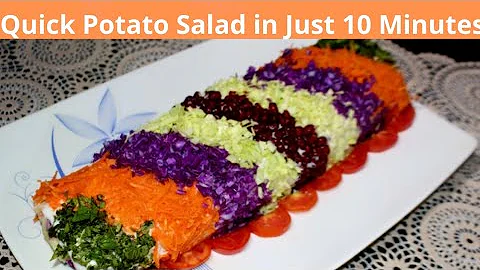 Make a Delicious Potato Salad in 10 Minutes! 😍⏱️