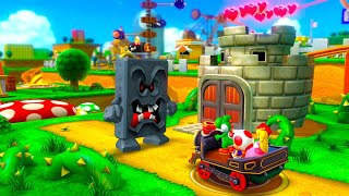 Mario Party 10 Bowser Party - Yoshi, Toad, Mario, Peach vs Bowser - Mushroom Park