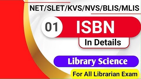 ISBN For Library And Information Science | ISBN For UGC NET/ KVS/NVS/DSSSB/BLIS/MLIS/RSSMB