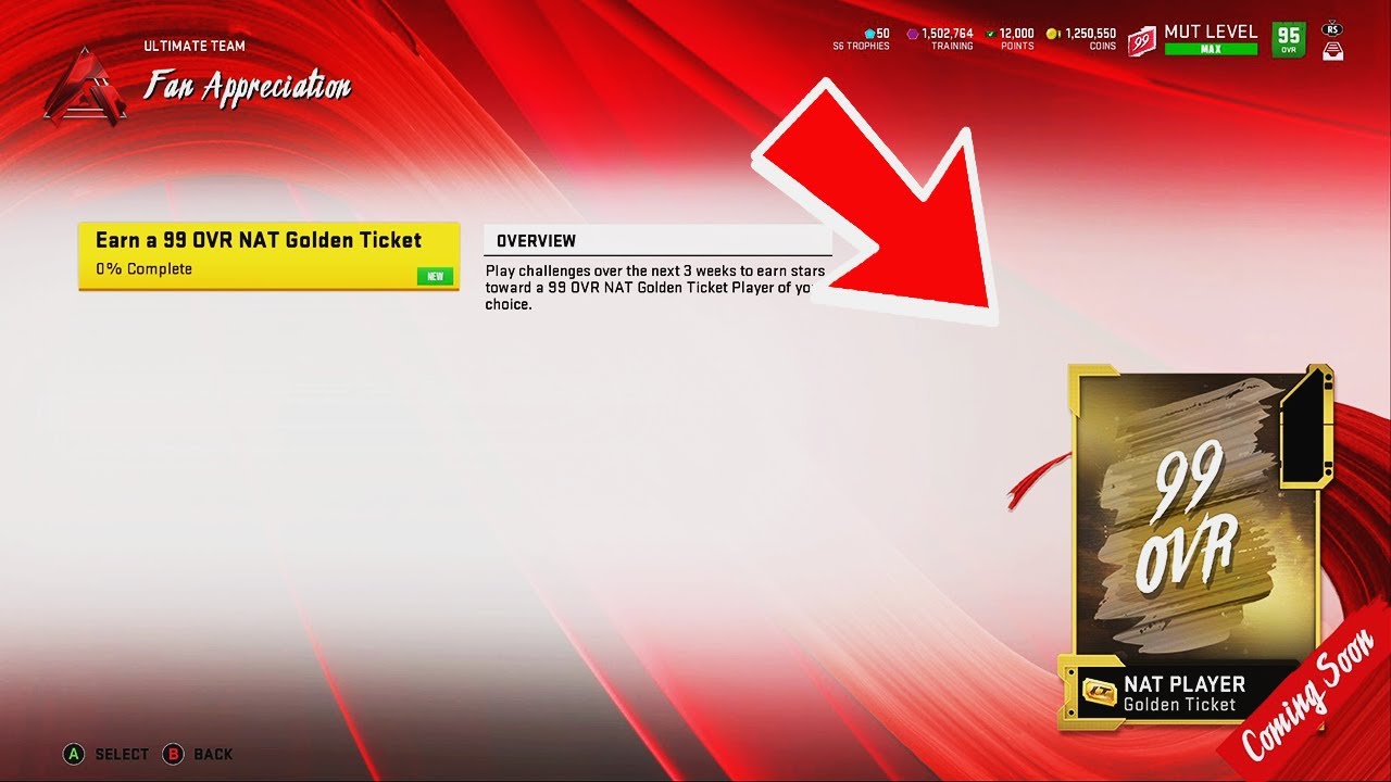 Fan Appreciation Free Golden Ticket Madden 20 Ultimate Team
