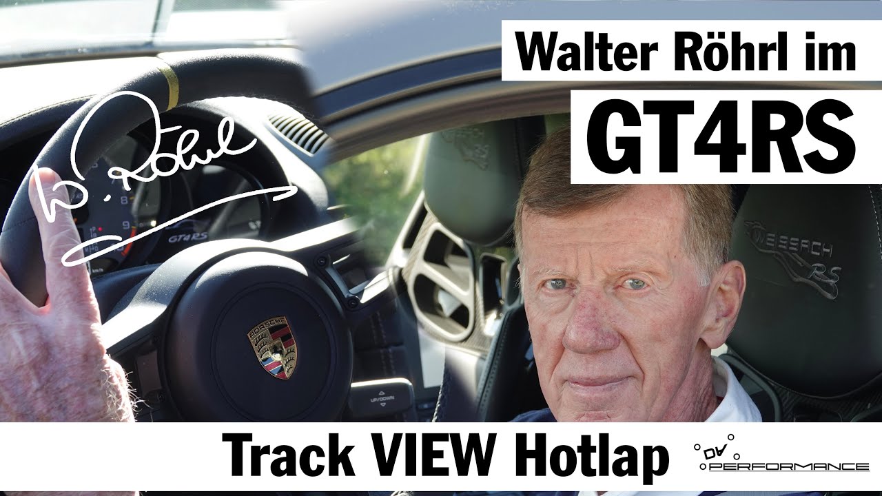 Walter Röhrl im 2022 GT4RS Ideallinie Hotlap Track View Rennstrecke Most