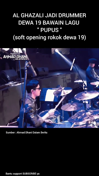 AL GHAZALI JADI DRUMMER DEWA 19 BAWAIN LAGU PUPUS #shorts #dewa19 #alghazali