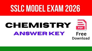 SSLC CHEMISTRY MODEL EXAM 2026 I ANSWER KEY #sslc2026 #sslcchemistry
