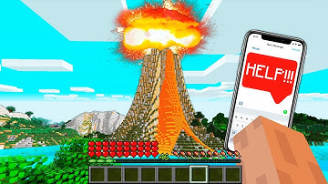 NOOB FOUND THE SECRET GIANT VOLCANO : NOOB vs PRO vs HACKER vs GOD in Minecraft / Animation