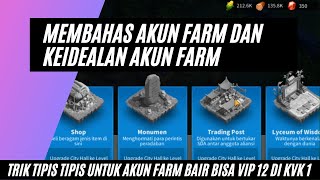 discussing 3 concerns about farm accounts in rise of kingdoms