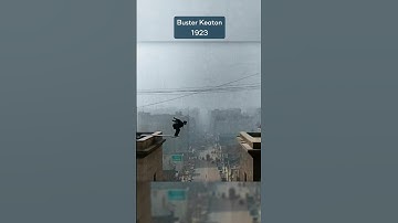 Another crazy stunt by Buster Keaton ❤️