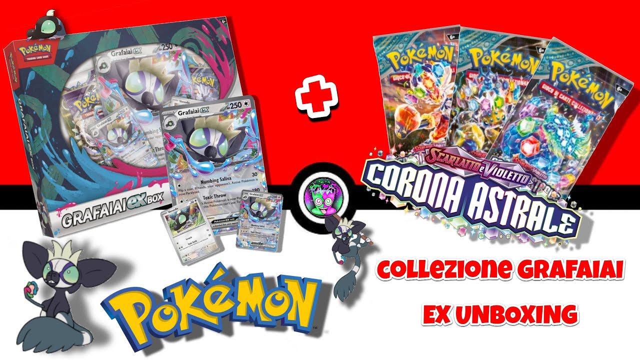 Poké MA buone: SBOXIAMO la Collezione Grafaiai EX + 3 bustine Corona ...