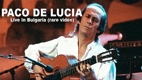 PACO DE LUCIA     BULGARIA 1988  very rare video  full concert