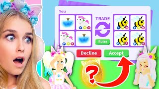 Mystery Eggs Decide What We Trade Eachother In Adopt Me! (Roblox)