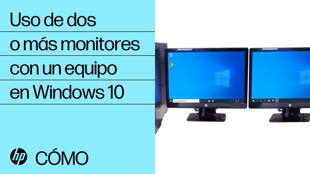 Uso de dos o más monitores con un equipo en Windows 10