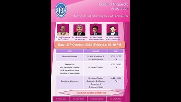 IOA Basic Science Sub-committee 2023 - Modulating, IFM, Formation in bone plating - Dr. Anand Thakur