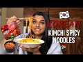 Making & Eating Samyang Kimchi Spicy Ramen Noodles | South African YouTuber