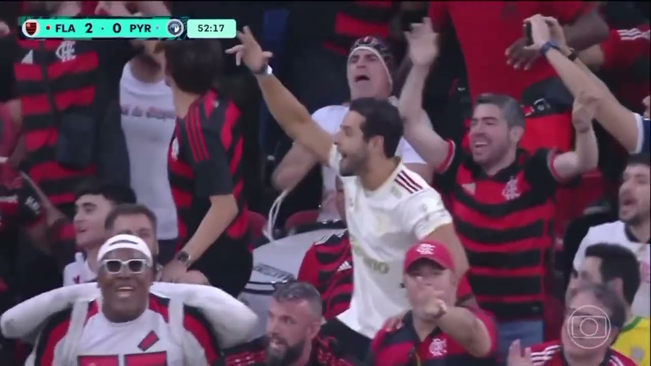 Gol de Danilo - Flamengo 2x0 Pyramids - Globo RJ