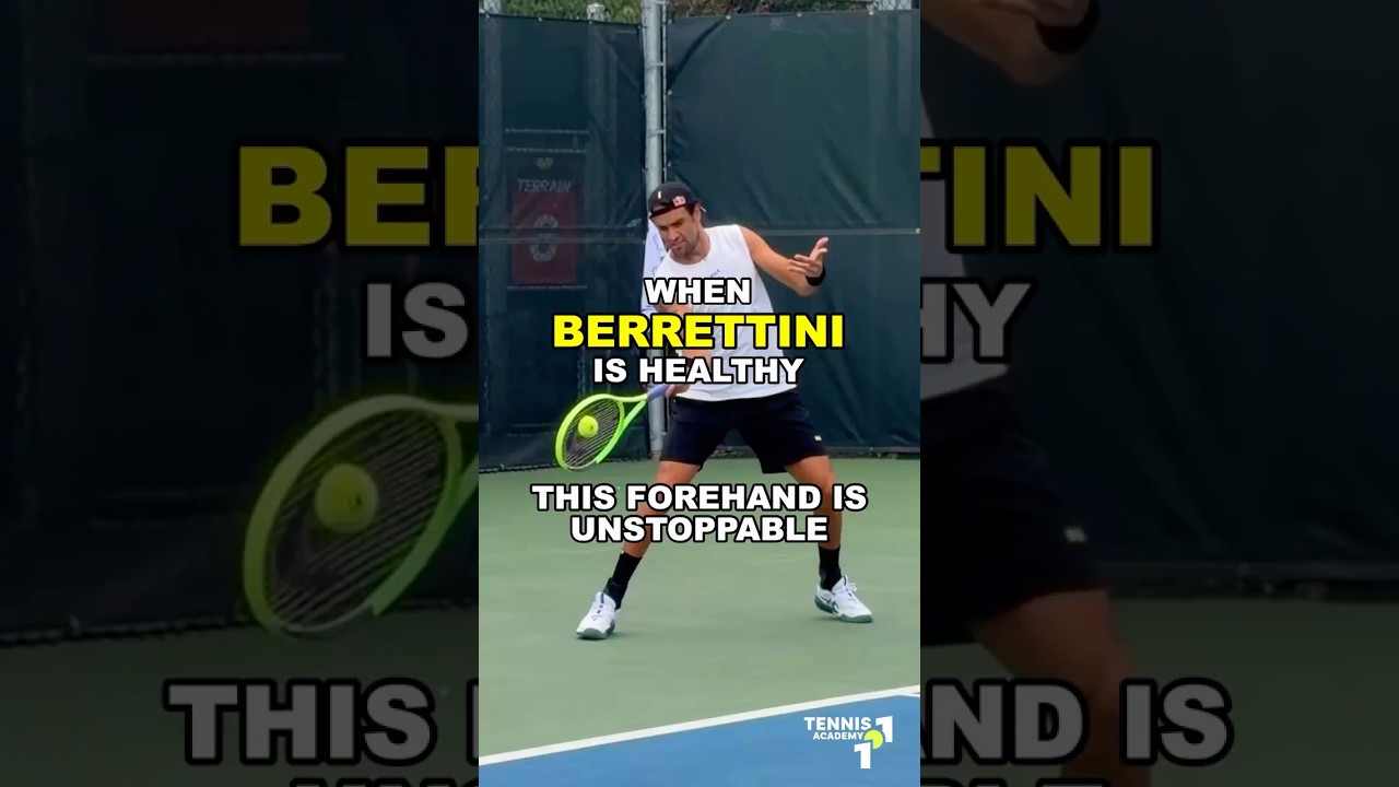 WHEN BERRETTINI IS HEALTHY THIS FOREHAND IS UNSTOPPABLE #shorts