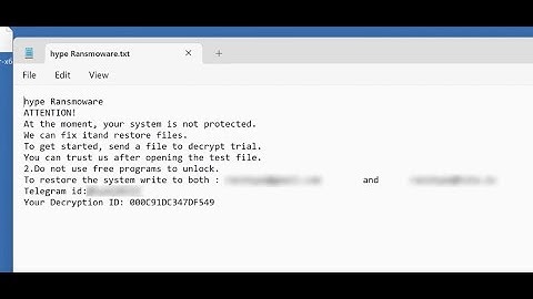 Hype ransomware (.hype virus) - how to remove?
