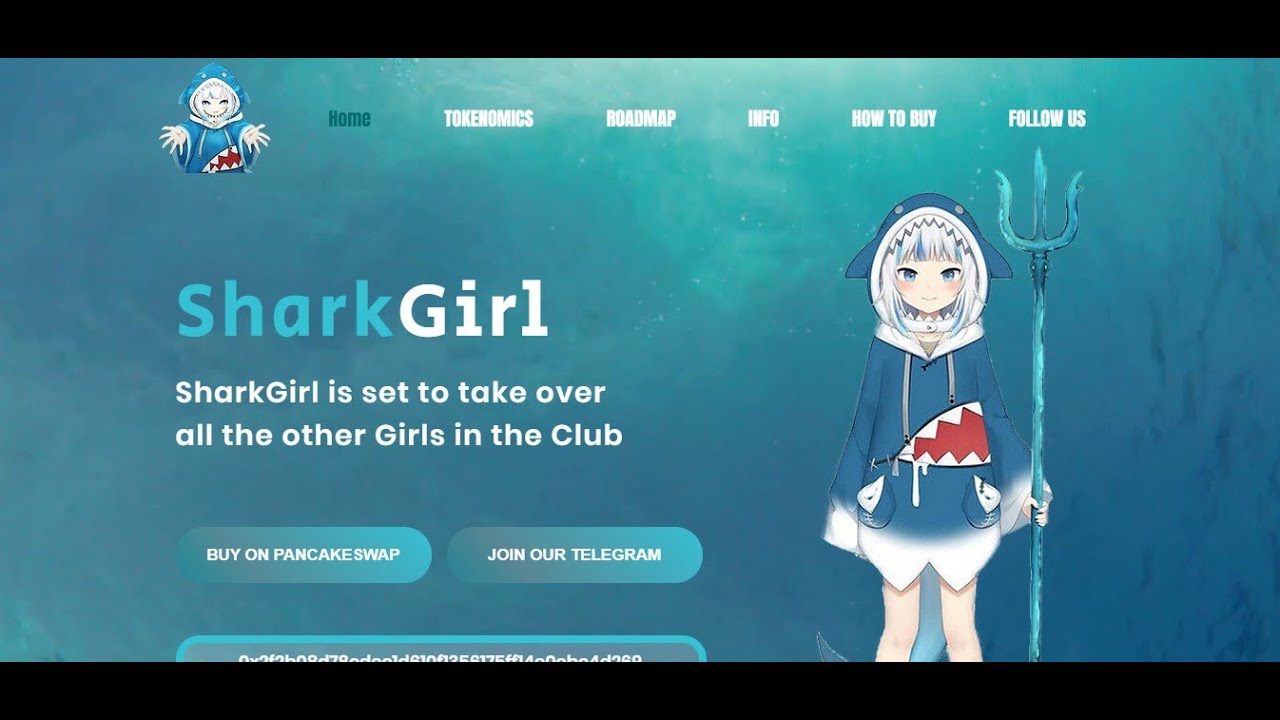 SHARKGIRL BSC Token BEP20 Low MC Super Early Listed Coinmarketcap & Coingecko + Nft Marketplace