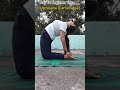 Day 18 Beginner Yoga 🧘♀️🐪Ustrasana (Camel Pose) Hold with deep breathing.