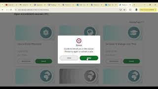 How to enroll in a course through e SHE