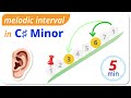 C# Minor Melodic Interval with tonic, 2025 music ear training