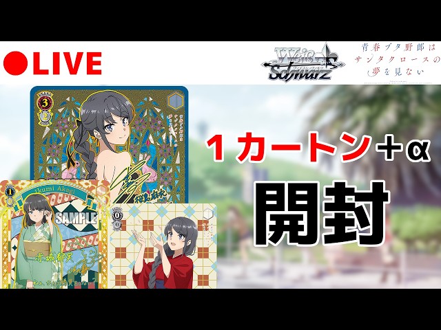 ヴァイス】青ブタ新弾！ 麻衣さんABRを狙って1カートン(24BOX)+α開封し