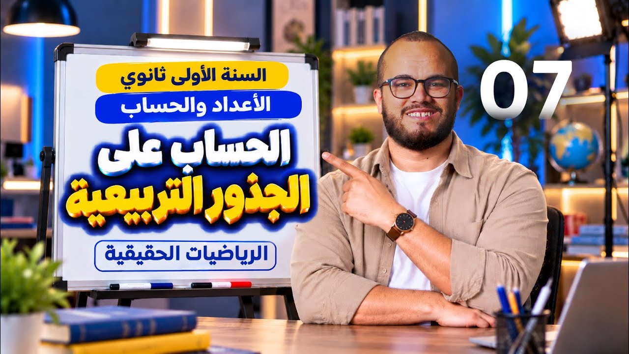 الحساب على الجذور التربيعية ✔️ | مسار الرياضيات الحقيقي… — Transcript